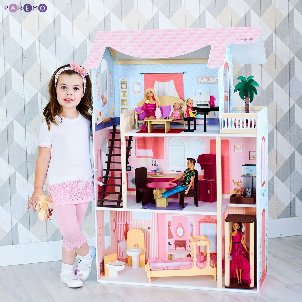 Кукольный домик Эмилия-Романья, с мебелью  